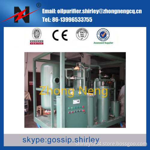 Multi-function Vacuum Oil Purifier Oil Regeneration Plant For Transformer Oil ZYB